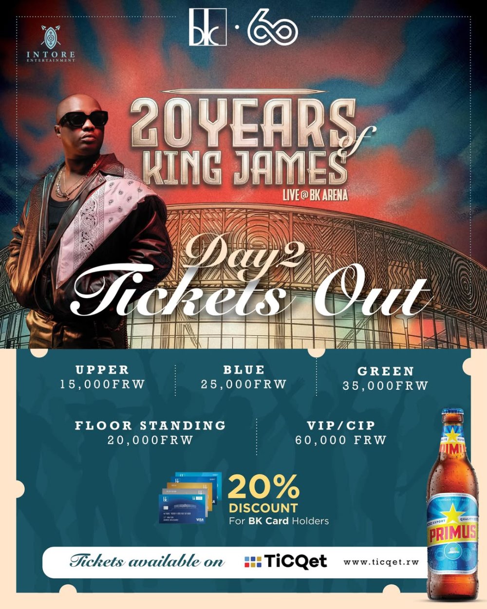 20 years celebration king james
